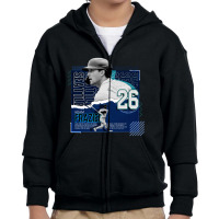 Adam Frazier Baseball Paper Poster Mariners Youth Zipper Hoodie | Artistshot