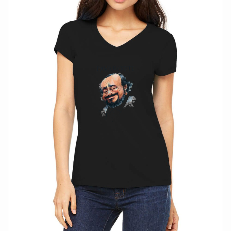 Opera Tenor Pavarotti Women's V-neck T-shirt | Artistshot