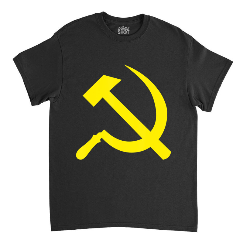 Hammer And Sickle Ussr Communist Soviet Russia Cccp Classic T-shirt by cm-arts | Artistshot