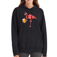 Beer Drinking Flamingo Drinker Wading Bird Oktoberfest Gift Sweatshirt Vintage Hoodie | Artistshot