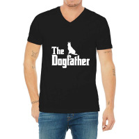 The Dogfather German Shepherd V-neck Tee | Artistshot