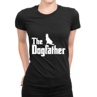 The Dogfather German Shepherd Ladies Fitted T-shirt | Artistshot