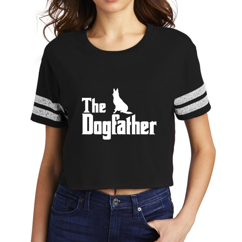 The Dogfather German Shepherd Scorecard Crop Tee by Konlasa6638 | Artistshot