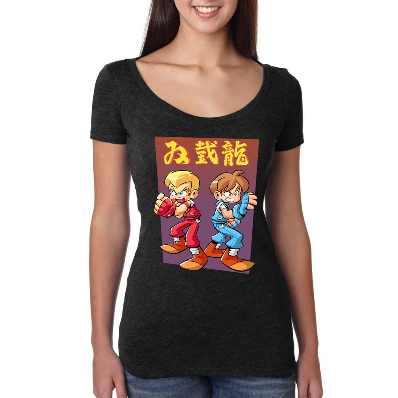 Billy _ Jimmy Lee_s Double Dragon     (1) Women's Triblend Scoop T-shirt by ERNIEHERNANDEZ | Artistshot