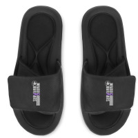 Domestic Violence Survivor - Purple Military-style Awareness Ribbon Slide Sandal | Artistshot