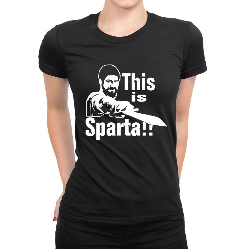 This Is Sparta Film Ladies Fitted T-Shirt by cm-arts | Artistshot