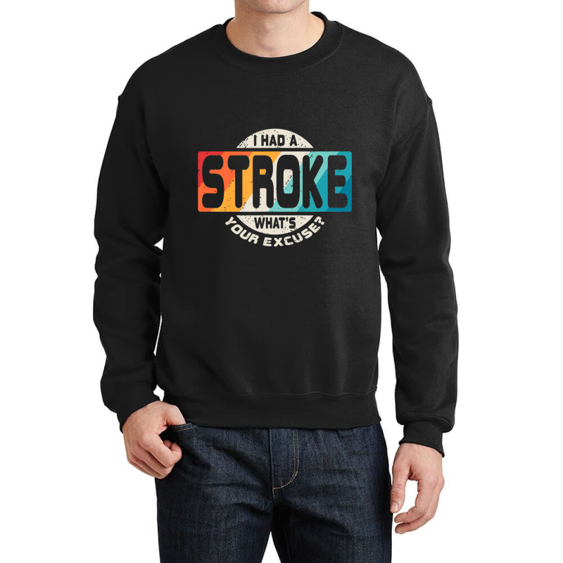 Stroke Survivor Retro Awareness Crewneck Sweatshirt | Artistshot