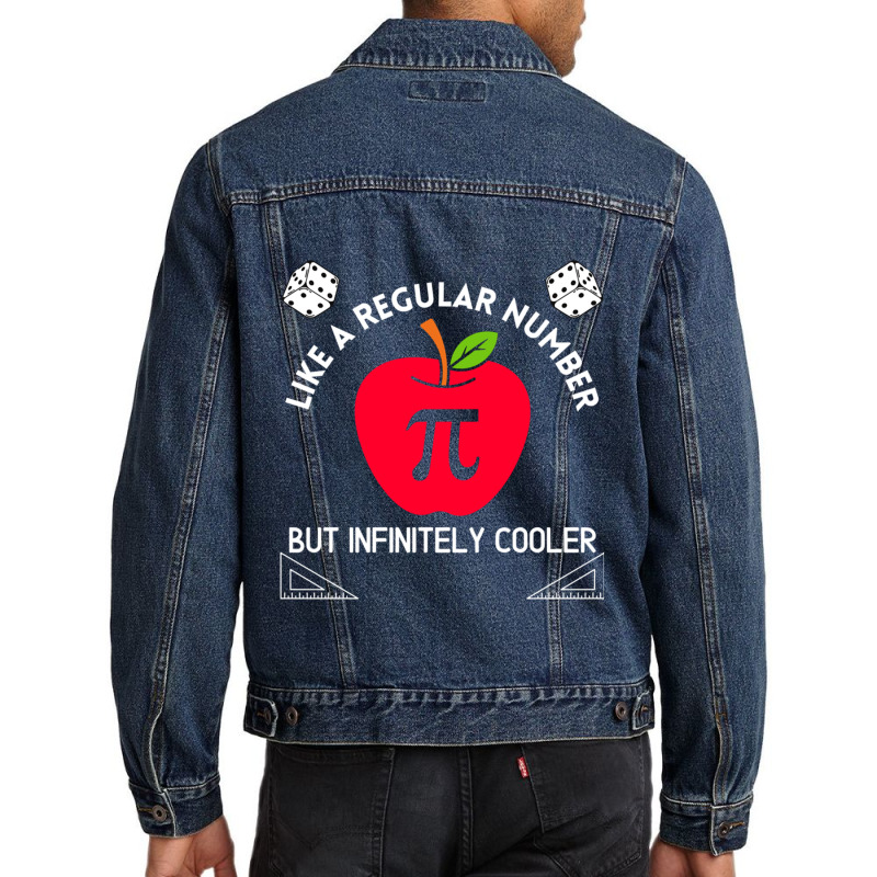 Pi Like A Regular Number But Infinitely Cooler Gift Men Denim Jacket | Artistshot