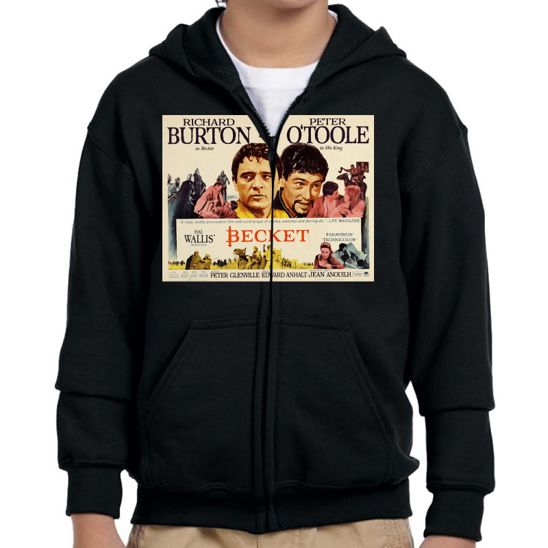 Becket, The Becket, Richard Burton, Peter Otoole, Becket Art, Becket V Youth Zipper Hoodie by SHBNBF7 | Artistshot