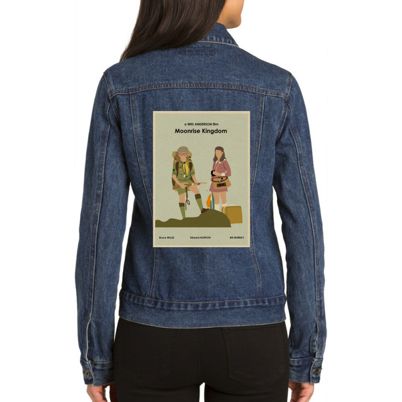 Moonrise Kingdom Ladies Denim Jacket by cm-arts | Artistshot