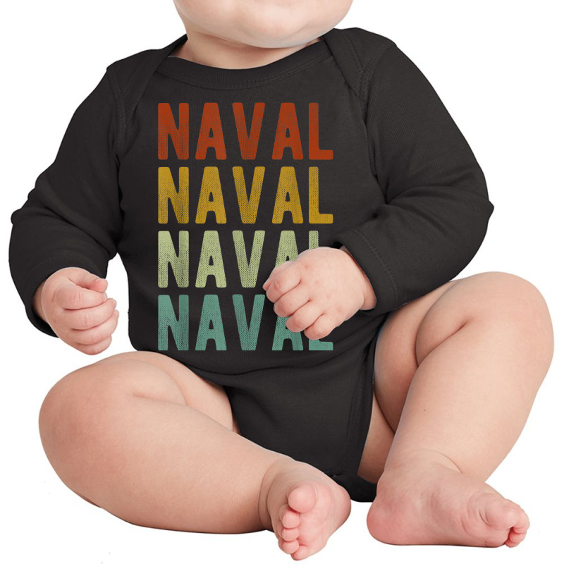 Naval City Philippines Retro Long Sleeve Baby Bodysuit by Sombre | Artistshot