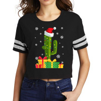 Christmas Lights Cactus Lover Funny Gifts Family Matchings T Shirt Scorecard Crop Tee | Artistshot