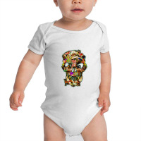 United Animal Kingdom Sugar Skull   Day Of The Dead Baby Bodysuit | Artistshot