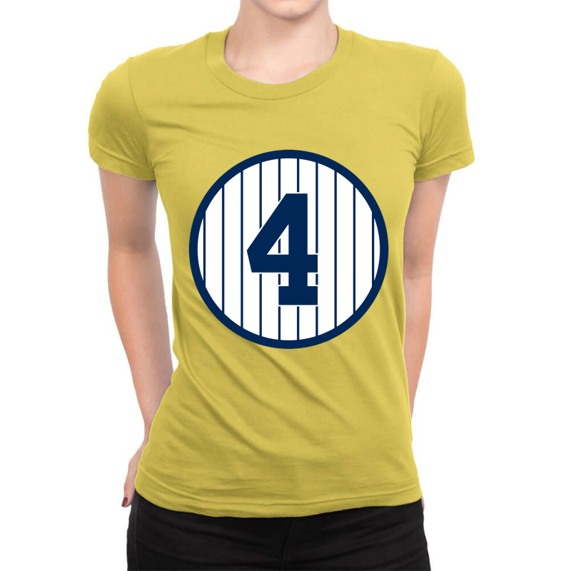 Lou Gehrig #4 Merch Legend Ladies Fitted T-Shirt by bianedorria | Artistshot