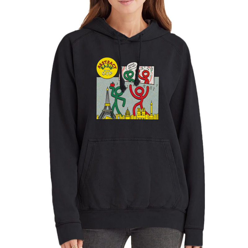 Atcq Abstrack Radio With Q-tip Vintage Hoodie by Kanmopsuk45 | Artistshot