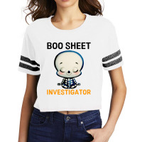 Boo Sheet Investigator Halloween Men Scorecard Crop Tee | Artistshot