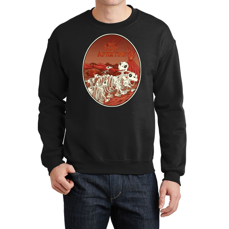 The Land After Time, The Land After Damaging Time, The Smouldering Lan Crewneck Sweatshirt | Artistshot