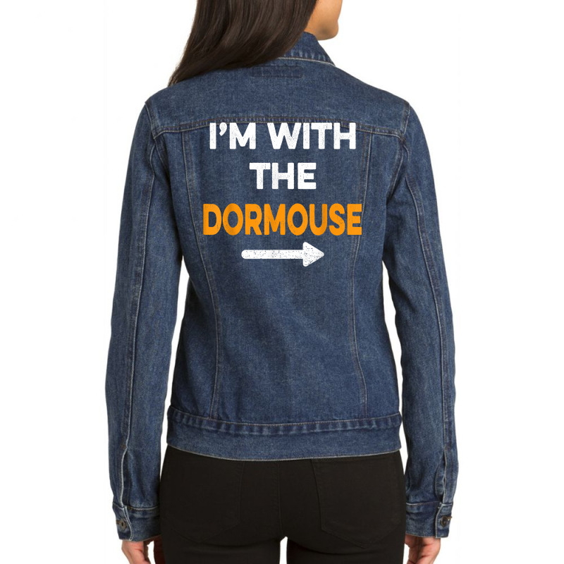 I'm With The Dormouse Easy Cheap Matching Halloween Costume T Shirt Ladies Denim Jacket by cm-arts | Artistshot