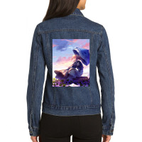 Violet Evergarden Kimi No Na Wa Violet Evergarden Parasol Violet Everg Ladies Denim Jacket | Artistshot