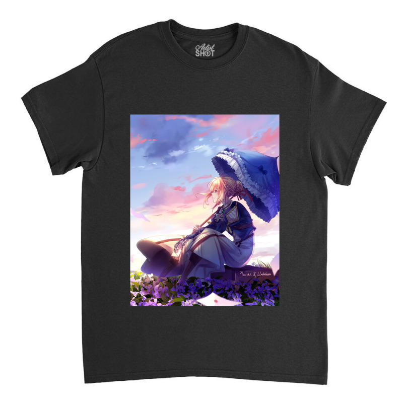 Violet Evergarden Kimi No Na Wa Violet Evergarden Parasol Violet Everg Classic T-shirt | Artistshot