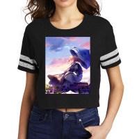 Violet Evergarden Kimi No Na Wa Violet Evergarden Parasol Violet Everg Scorecard Crop Tee | Artistshot