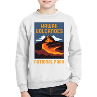 Hawaii Volcanoes National Park Big Island Retro Graphic Pullover Hoodi Youth Sweatshirt | Artistshot