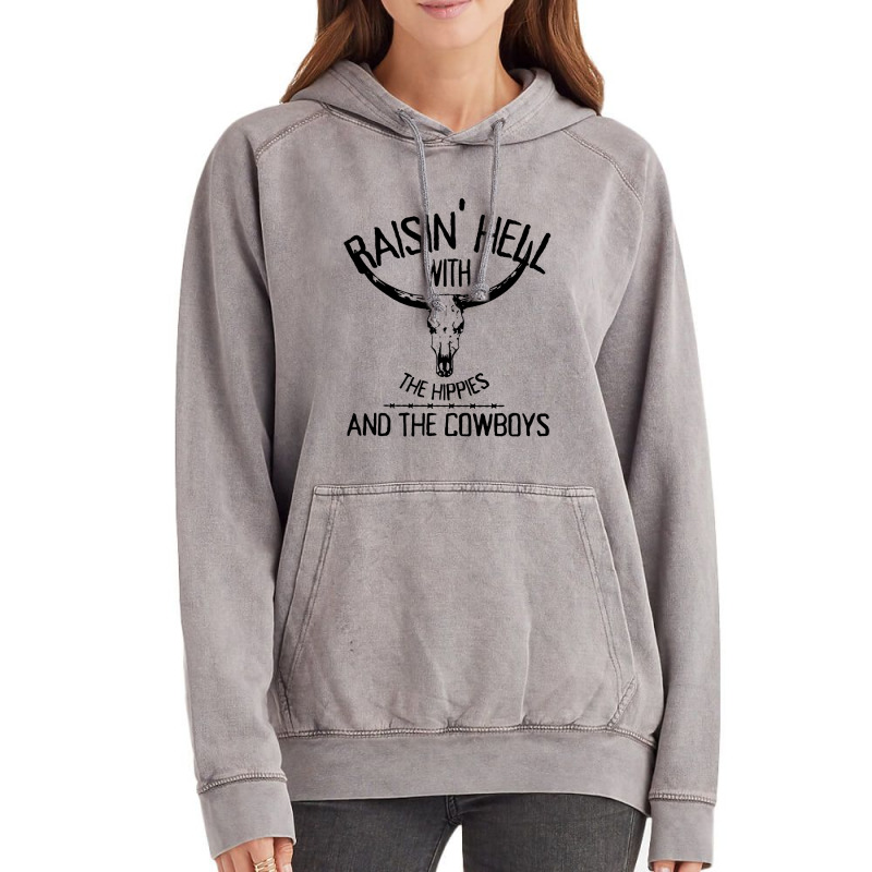 The Hippies And Cowboys Vintage Hoodie | Artistshot