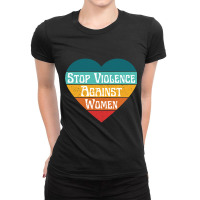 Violence Against Women Ladies Fitted T-shirt | Artistshot