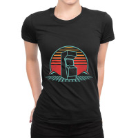 Arcade Game Machine Cabinet Nostalgia Retro 80s Gamer Ladies Fitted T-shirt | Artistshot