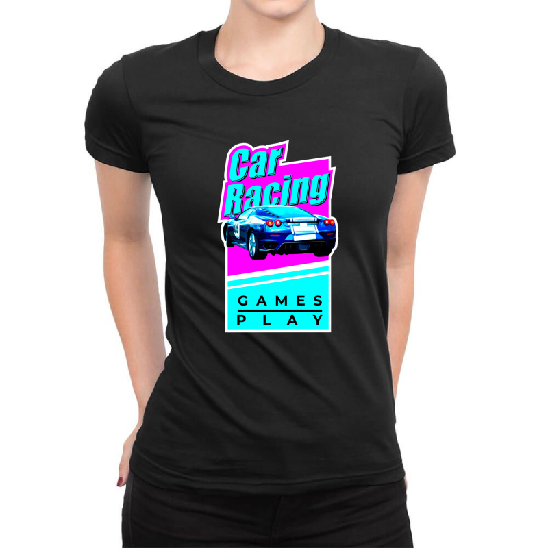 Car Racing Games Play Ladies Fitted T-Shirt by SilverSollida | Artistshot