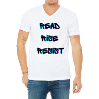 Read Rise Resist Hand Drawn Apparel And Accessories At Discounted Pric V-neck Tee | Artistshot