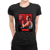 Arnold Man Schwarzenegger Raw Deal Poster Ladies Fitted T-shirt | Artistshot