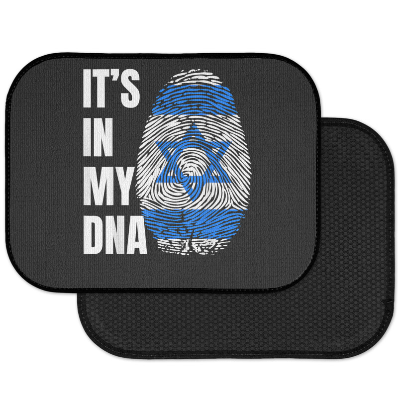 Fingerprint Dna Biometry Israel Flag T Shirt Rear Car Mat by cm-arts | Artistshot