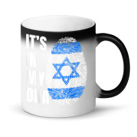 Fingerprint Dna Biometry Israel Flag T Shirt Magic Mug | Artistshot