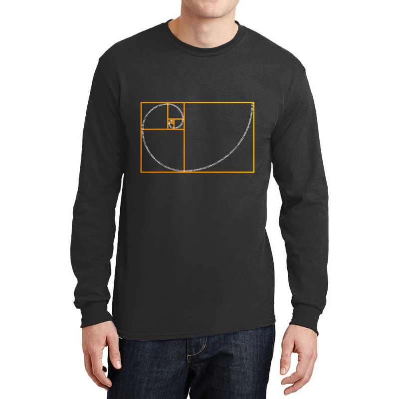 Golden Ratio Fibonacci Spiral Arc Perfect Geometry Long Sleeve Shirts by cm-arts | Artistshot