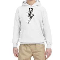 Leopard Lightning Bolt Cheetah Animal Print Sweatshirt Youth Hoodie | Artistshot