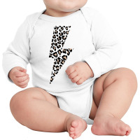 Leopard Lightning Bolt Cheetah Animal Print Sweatshirt Long Sleeve Baby Bodysuit | Artistshot