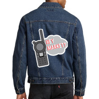 Market Team Member - Hey Market Men Denim Jacket | Artistshot