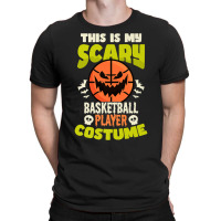 Scary Player Costume Design Halloween Basketball Premium T Shirt T-shirt | Artistshot