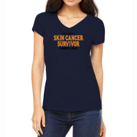 This Is What A Skin Cancer Survivor Looks Like Women's V-neck T-shirt | Artistshot