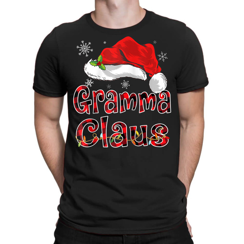 Gramma Claus Christmas Hat Red Plaid Family Group Matching Raglan Base T-Shirt by naeqozhuhaso | Artistshot