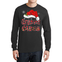 Gramma Claus Christmas Hat Red Plaid Family Group Matching Raglan Base Long Sleeve Shirts | Artistshot