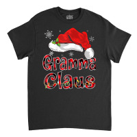 Gramma Claus Christmas Hat Red Plaid Family Group Matching Raglan Base Classic T-shirt | Artistshot