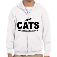 Cats People Youth Zipper Hoodie | Artistshot