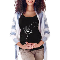 Dandelion Blowing Away In The Wind Into The Sky Art Maternity Scoop Neck T-shirt | Artistshot