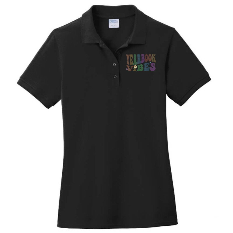 Groovy Yearbook Vibes Retro Literary Club Editor Squad T Shirt Ladies Polo Shirt by cm-arts | Artistshot