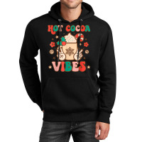 Groovy Hot Cocoa Vibes Hippie Xmas Merry Christmas Pajamas T Shirt Unisex Hoodie | Artistshot