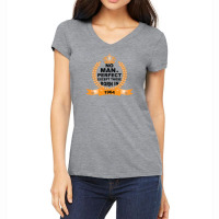 No Man Is Perfect Except Those Born In 1964 Women's V-neck T-shirt | Artistshot