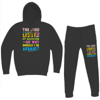 Psalm 27 1 Bible Cute Scripture Quote Kids Christian Hoodie & Jogger Set | Artistshot