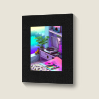 Vaporwave Aesthetic Portrait Canvas Print | Artistshot